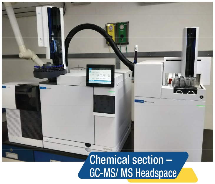 Chemical Section GC-MS/MS Headspace